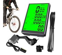 Bike Computer, Waterproof Cycling Speedometer, Wired Real Time Tracker, Multi Function Display Feature, Exercise Accessory for Mountain Commuting Touring Outdoors Road Riding Biking Training