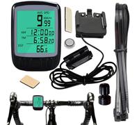 Bike Computer | Wireless Bike Speedometer | Waterproof Bicycle Speedometer Odometer | Wired LCD Display | Multifunctional Portable Mileage Tracker for Bikes Scooter