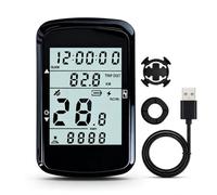 Bike Computer Wireless GPS, Bicycle Speedometer Odometer For Cycling Computer with Adjustable Backlight, 28H Battery Road, IPX7 Auto Start/Stop