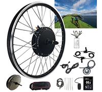 Bike Conversion Kit 36V 48V 500W 1000W 1500W Electric Rear Drive Brushless Gearless Motor, 20 24 26 27.5 28 29 Inch 700C Rear Wheel,48V1500W-27.5In