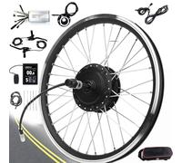 Bike Conversion Kit E-S 20" 24" 26" 27.5" 28" 29" 700C E-, 48V/1000W Front Wheel Electric Bicycle Motor With Lcd Display,Dual Mode(36V/500W,26")