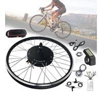 Bike Conversion Kit E-S 48V 1500W Electric, Rear Wheel Electric Bicycle Motor, Rear Wheel Hub Motor With Kt-Lcd4 Display, Pas System(27.5")