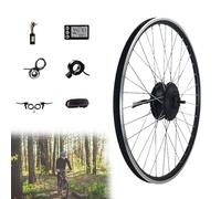 Bike Conversion Kit E-S Electric ，20" 24" 26" 27.5" 28" 29" 700C Direct Drive Front Wheel 36-48V 500W Adjustable E-Motor W Pedal Assist Lcd Panel(48V/500W,27.5Inch)