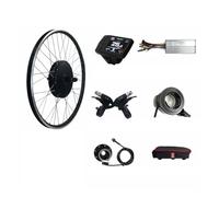 Bike Conversion Kit Electric Bicycle, 48V 1500W Brushless Gearless Rear Cassette Hub Motor Electric 20-29 Inch Multicolor