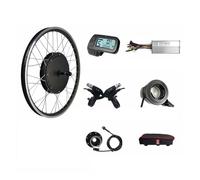 Bike Conversion Kit Electric Bicycle, 48V 1500W Gearless Brushless Rear Hub Motor Efor 20-29 Inch Black