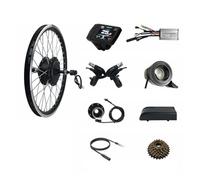 Bike Conversion Kit Electric Bicycle, Electric 48V 350W Rear Rotate Brushless Hub Motor Wheel 16-29 Inch 700C 28-30Km/H Disc V Brake