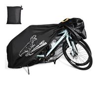 Bike Cover for 1, 2 or 3 Bikes Outdoor Waterproof, Heavy Duty Bicycle Cover with Reflective Strips Storage Bag Rain Dust UV Wind Proof Bike Tarp for Mountain Road Electric Bike