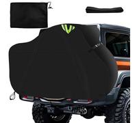 Bike Cover for Transport 2 Bikes, Bike Covers for Outside Storage, Cycle Storage Waterproof on Rear Bike Rack, Oxford Fabric 600D PU Coating Bicycle Cover for Travel