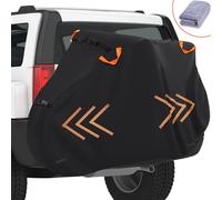 Bike Cover for Transport on Rack, 600D Oxford Bike Rack Cover Heavy Duty Bicycle Covers Outdoor Storage Waterproof Bike Covers for 1 Bikes on Rear Bike Rack for Mountain Road Electric City Bike