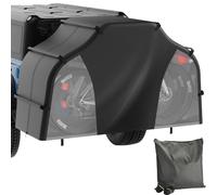 Bike Cover for Transport on Rack - Bike Cover for 3 or 4 Bikes on Rear Bike Rack, 300D Oxford Bicycle Cover Waterproof Outdoor Storage or Transportation for RV/ SUVS