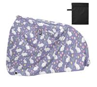 Bike Cover Waterproof Outdoor Bicycle Moped Rain Covers Heavy Duty Windproof Sun Protection for Mountain Road Bike Rabbit Tulip Flowers Pattern
