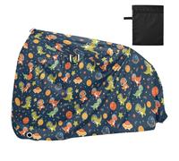 Bike Cover Waterproof Outdoor Bicycle Moped Rain Covers Heavy Duty Windproof Sun Protection for Mountain Road Bike Dinosaur Stars Planet Space Pattern