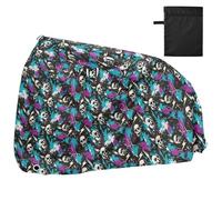 Bike Cover Waterproof Outdoor Bicycle Moped Rain Covers Heavy Duty Windproof Sun Protection for Mountain Road Bike Skeleton Pattern