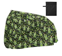 Bike Cover Waterproof Outdoor Bicycle Moped Rain Covers Heavy Duty Windproof Sun Protection for Mountain Road Bike Potion Skull Leaf Pattern