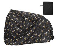 Bike Cover Waterproof Outdoor Bicycle Moped Rain Covers Heavy Duty Windproof Sun Protection for Mountain Road Bike Bees Stars Patterns