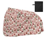 Bike Cover Waterproof Outdoor Bicycle Moped Rain Covers Heavy Duty Windproof Sun Protection for Mountain Road Bike Red Green Gnome Pattern