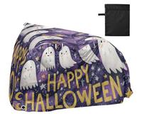 Bike Cover Waterproof Outdoor Bicycle Moped Rain Covers Heavy Duty Windproof Sun Protection for Mountain Road Bike Ghost Moon Stars Happy Halloween
