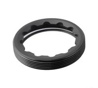 Bike Crank Arm Bolt for ROTOR, 30MM Self Extracting Design with Inner/Outer Components (Black Cap)