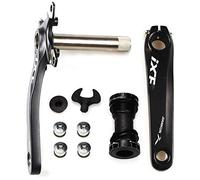 Bike Crank Arm Set CYSKY Mountain Bike Crank Arm Set 170mm 104 BCD with Bottom Bracket Kit and Chainring Bolts for MTB BMX Road Bicyle(Black)
