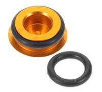 Bike Crank Dust Cover Golden Aluminium Alloy for Road Mountain Bikes