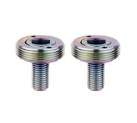 Bike Crankarm Screw M8x15mm Square Hole for Reliable Bottom Bracket Assembly (Gold)