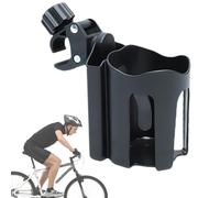 Bike Cup Holder - Drink Mount, Bottle Organizer | Adjustable Rotating Holder, Black Beverage Cage with Space-Saving Design, Juice Bottle Fitment, Cycling Trips, Urban Commute, Outdoor Rides