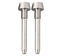 Bike Disc Brake Caliper Bolt Pin Set M4x26mm Black Gold(Titanium)