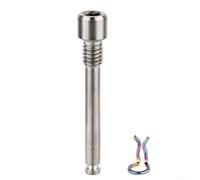 Bike Disc Brake Caliper Bolts Made from Alloy with Spring Clip for XTR Ultegra M985 R8070, Threaded Bolt Use for Secure Brake Pad Fixing (Titanium)