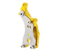 Bike Disc Brake Conversion Kit Aluminium Alloy Adapter Bracket for Quick Release Frames Rear Triangle Mount Black 120x51x44mm(Gold)
