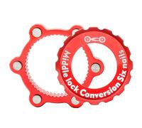 Bike Disc Brake Hub Adapter - 54 X 44mm 6-Bolt Universal - Rotor Adapter Including Locking Ring,for Camping Outdoor Indoor Work Travel Survival Hiking Driveway Committing