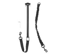 Bike Dog Leash for Cycling, Retractable Hands Free Pet Leash, High Strength Nylon and Metal Design with Detachable Elastic Rope up to 30in, Universal Fit for All Bikes, Durable Lea