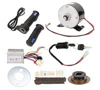 Bike Engine Motor Conversion Kit 250W 24V, 9pcs Bikes Brush Motor and Controller Conversion Kit 2750RPM High Speed Electric Bike Motors Kit with Twist Throttle Chain Freewheel