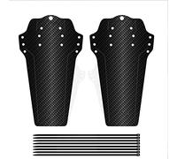 Bike Fenders Mountain Road Bike Mudguards Front Rear Universal Bike Accessories Carbon Fiber Type 2 PCS High Strength PP Material Black 10.7 x 6.1in