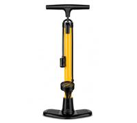 Bike Floor Pump with Pressure Gauge 160 PSI, Bicycle Air Pump for Presta & Schrader Valves, Manual Tyre Inflator for Road Mountain Hybrid MTB Commuter Bikes