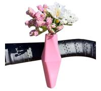 Bike Flower Vase - Silicone Bicycle Handlebar Vase | Decorative Motorcycle Vaase Charm | Mini Removable Geometric Vasee for Handlebars, Bicycles, Scooters, Motorcycles
