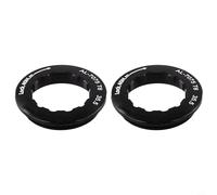 Bike Flywheel Ring Covers 2Pcs Locknut for 11T Cassette Made from 7075 Aluminum Alloy Lightweight Rust Resistant CNC Machined (Black)