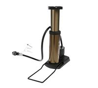 Bike Foot Activated Floor Pump with Gauge Mini Bicycle Tire Pump Champagne