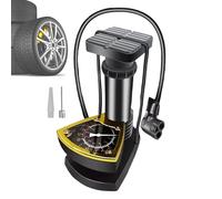 Bike Foot Pump,Lightweight Car Foot Inflator With Pressure Gauge | Portable Bike Tire Compressor for Electric Pickup Automotive Sedan Scooter Inflatable Toys