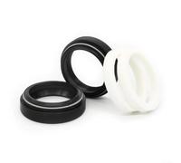 Bike Fork Dust Seals 35mm 36mm Lip-less Lip-style Compatible With Pike | Rubber, Heat Resistant, Includes Foam Rings, Prevents Debris, Easy Install For RockShox And for fox Forks