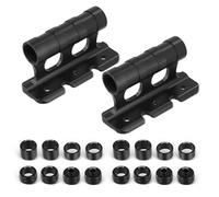 Bike Fork Mount, Set of 2 Bicycle Fork Mount Truck Block, Car Roof Rack Carrier, Quick Release Thru Axle Fitments, 8 Removable Fittings M5x100mm, M12x100mm, M15x100mm, M15x110mm