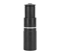 Bike Fork Stem Extender Adjustable Handlebar Aluminum Alloy Height Increaser for Mountain Bikes and Regular Bikes 28.6mm Black (115mm)