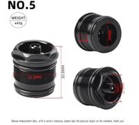 Bike Fork Valve Nut, Aluminum Alloy Air Fork Cap Assembly Thread | 28.3/30.3/32.3x1.0mm, Replaceable Core With Sealing Ring For RockShox for suspension Forks, Black Finish