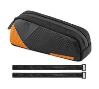Bike Frame Bag - Bicycle Bag | Top Tube Bags for Cycling | PU Leather Cycling Pack Triangle Tools Storage Pouch Bike Accessories for Keys Wallet Touring Commuting Bikepacking Gravel Riding