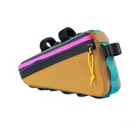 Bike Frame Bag, Bicycle Triangle Bag For Mountain Road Folding Bikes | Splash-Proof 600D Oxford Front Tube Pouch With Large Opening, Easy Install Straps For Phone Wallet Tools