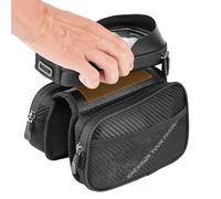 Bike Frame Bag - Waterproof Large Phone Organizer | Road Bike Bag Top Tube Pouch,for Road Mountain City Commuting Electric Scooter Men Women Outdoor Tools Keys Gloves