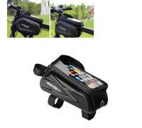 Bike Frame Bags for Orbea Urrun30 Vibe H30 Wild Wild FS Wild HT,Waterproof Large Capacity Bicycle Touch Screen Phone Holder,for Smartphone Under 6.5 Inches,1.5L A
