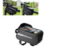 Bike Frame Bags for Polygon Premier 27.5 Siskiu D7 Xtrada 5,Waterproof Large Capacity Bicycle Touch Screen Phone Holder,for Smartphone Under 6.5 Inches,1.5L B