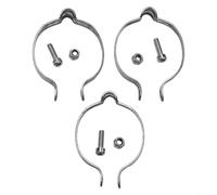 Bike Frame Cable Clips Clamps Guides 3 Pcs for Securing Brake and Shifting Cable on Frames without Built in Wire Guide Steel Material (31.8mm)