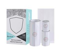 Bike Frame Protection Tape - Clear PVC Anti-Scratch Protector For Bicycle, Self-Adhesive Frame Wrap Film, Transparent Paint Shield For Chainstay Fork | Universal Bike Guard F́or Road Cycling, Garage