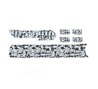 Bike Frame Protection Tape Synthetic Leather Scratch Resistant Wear Proof Protective Stickers for Front Fork Upper Lower Tube Chain Guard Set of 6 (Anime Style)